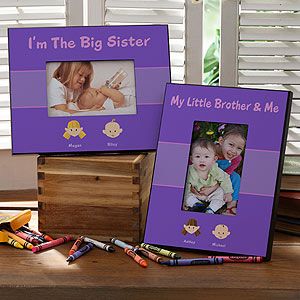 Sister Cartoon Character Personalized Picture Frames