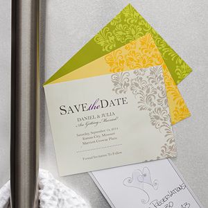 Personalized Save The Date Magnets   Floral