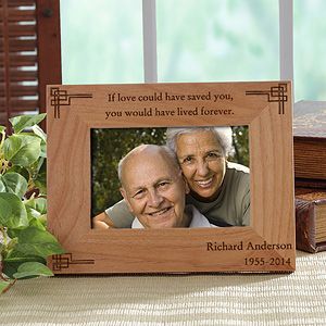 Personalized Memorial Picture Frames   Never Forgotten   4x6