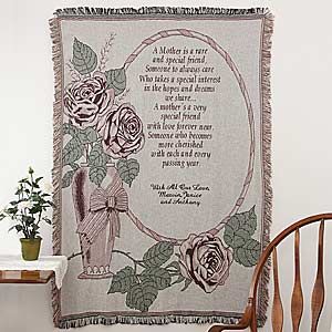 Personalized Mothers Day Afghan   My Mother, My Friend