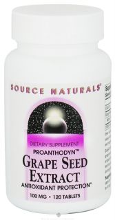 Source Naturals   Grape Seed Extract Proanthodyn 100 mg.   120 Tablets