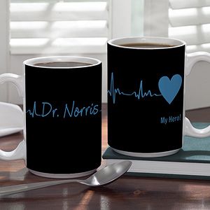 Large Personalized Doctor Coffee Mugs   Heart of Caring