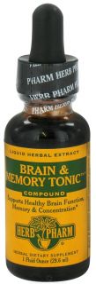 Herb Pharm   Brain & Memory Tonic Compound   1 oz. (formerly Gotu Kola, Gingko)