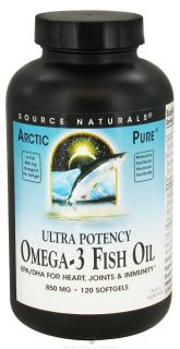 Source Naturals   ArcticPure Omega 3 Fish Oil 850 mg.   120 Softgels
