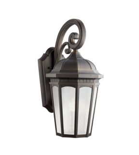 Courtyard 1 Light Outdoor Wall Lights in Rubbed Bronze 11012RZ