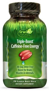 Irwin Naturals   Triple Boost Caffeine Free Energy   75 Softgels