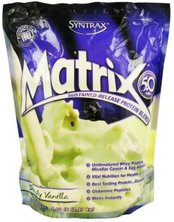 Syntrax   Matrix 5.0 Sustained Release Protein Blend Simply Vanilla   5 lbs.