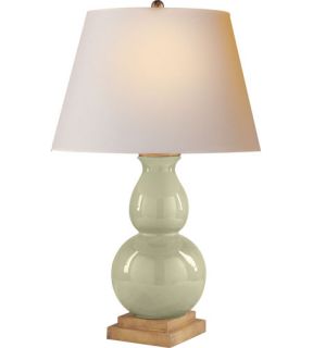 E.F. Chapman Gourd 1 Light Table Lamps in Celadon Crackle Porcelain CHA8613CC NP