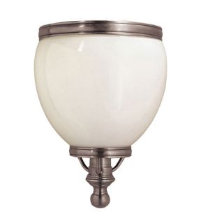 Chart House 1 Light Wall Sconces in Antique Nickel CHD4132AN