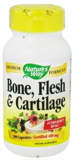 Natures Way   Bone Flesh & Cartilage 480 mg.   100 Capsules