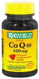Good N Natural   Q Sorb Co Q 10 100 mg.   120 Softgels