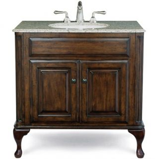 Cole & Co. 37 Custom Collection Large Classic Vanity   Antique Brown