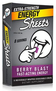 Sheets   Energy Strips Extra Strength Berry Blast   8 Strip(s)