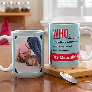 Large Personalized Coffee Mugs   Who Loves You