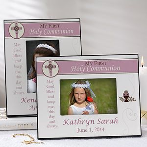 Personalized Communion Picture Frame for Girls