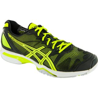 ASICS GEL Solution Speed ASICS Mens Tennis Shoes Black/Yellow/Lightning
