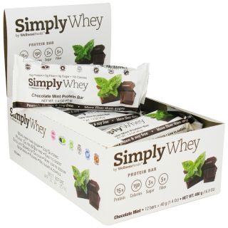 The Simply Bar   Simply Whey Protein Bar Chocolate Mint   1.4 oz.