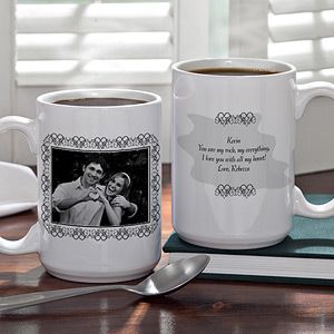 Large Photo Coffee Mug with Custom Text