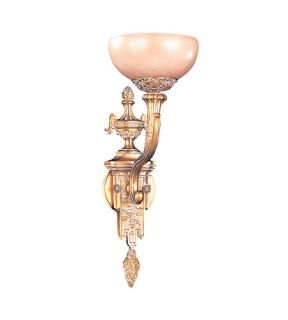 Natural Alabaster 1 Light Wall Sconces in French White 951 WH