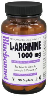 Bluebonnet Nutrition   L Arginine 1000 mg.   90 Caplets
