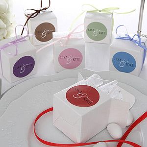 Custom Name Personalized Wedding Favor Boxes