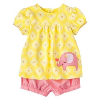 Just One YouMade by Carters Girls 2 Piece Set   Pink/Yellow 4T