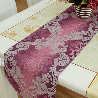 European Style Floral Purple Table Runner