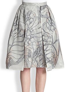 HONOR Silk Double Layer Butterfly Skirt   Ivory