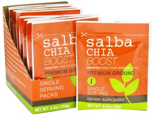 Salba Smart   Salba Chia Premium Ground Boost   10 x 0.5 oz. Packets
