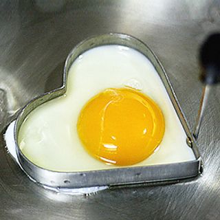 Egg Tools,Silver Stainless Steel In Heart Shape For Frying Eggs