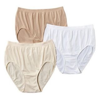 Beauty by Bali Intimates Womens 3 Pack Briefs BT40WP   Assorted Colors XL