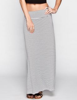 Skinny Stripe Maxi Skirt Black/White In Sizes X Small, Small, Large,