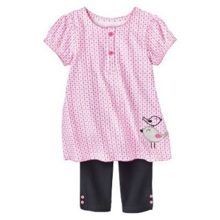 Just One YouMade by Carters Girls 2 Piece Set   Pink/Black 3T