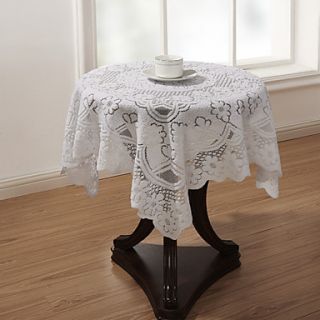 European Style Country White and Yellow Table Cloth