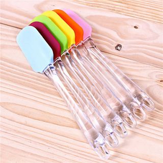 6.5 Silicon Spatulas with Plastic Handle(Color Sent Randomly)