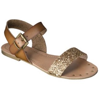 Womens Mossimo Supply Co. Lakitia Sandals   Gold Glitter 11