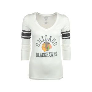 Chicago Blackhawks 47 Brand NHL Womens Homerun Long Sleeve T Shirt
