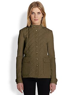 Burberry Brit Willsmoore Quilted Jacket   Military Khaki