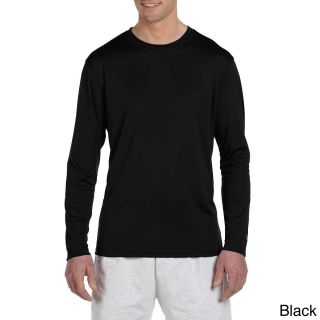 Champion Champion Mens Double Dry Performance Long Sleeve T shirt Black Size XXL