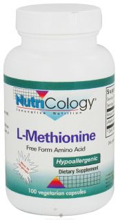 Nutricology   L Methionine 500 mg.   100 Vegetarian Capsules