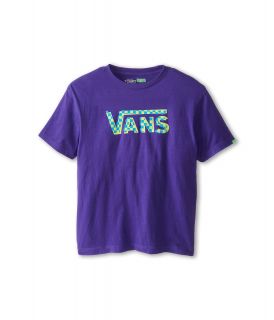 Vans Kids Checker Classic Tee ) Boys Short Sleeve Pullover (Purple)
