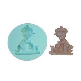 Kid And Dog Silicone Mould Cake Decorating Baking Tool