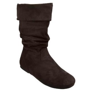 Womens Glaze by Adi Slouchy Microsuede Boots   Brown (10.0)