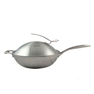 5 Layer Dia 12 Stainless steel Woks with Cover
