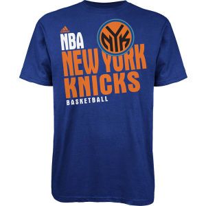 New York Knicks adidas NBA Stacked Extreme T Shirt