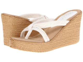 Sbicca Jewel Womens Wedge Shoes (White)