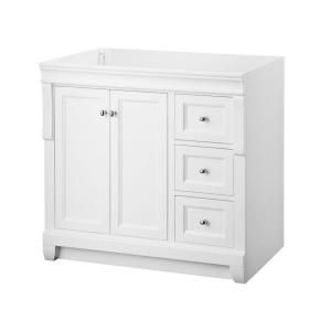 Foremost Naples 36 in. W x 21 in. D Vanity Cabinet Only in White NAWA3621D