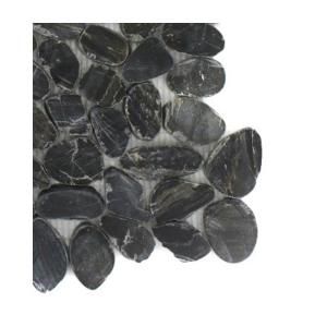 Splashback Tile Pebble Rock Flat Bed Marble Floor and Wall Tile Sample R1C5 MARBLE TILE