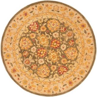 Safavieh Anatolia Green/Gold 6 ft. x 6 ft. Round Area Rug AN553A 6R