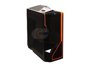 NZXT Phantom PHAN 002OR  Exclusive Black Finish w/Orange Trim Steel / Plastic Enthusiast ATX Full Tower Computer Case